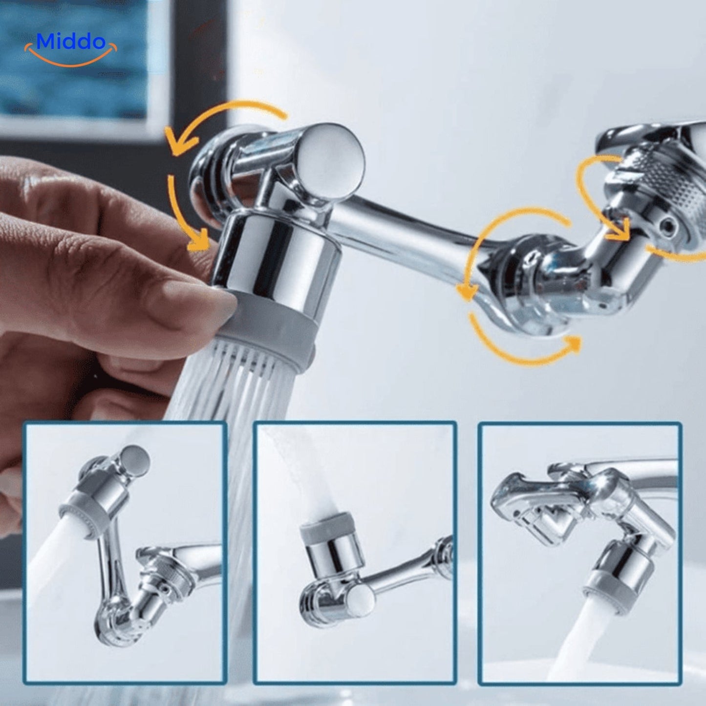 Embout de robinet rotatif à 1080°