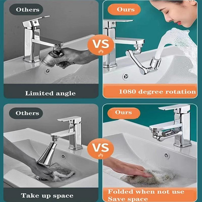 Embout de robinet rotatif à 1080°