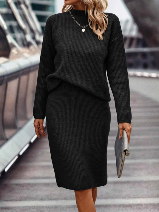 Ensemble 2 pièces en maille pour femme