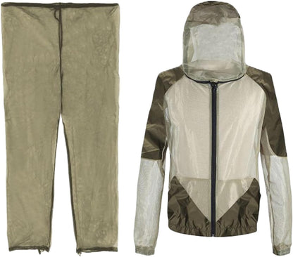 Ensemble anti-moustiques à capuche - protection légère pour l'extérieur