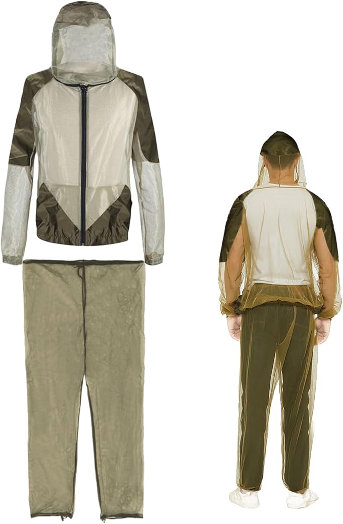 Ensemble anti-moustiques à capuche - protection légère pour l'extérieur