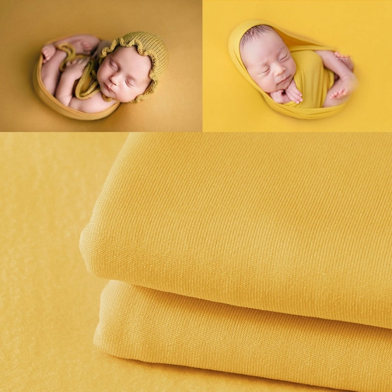 Ensemble d’accessoires de photographie pour bébé: lange d’emmaillotage et couverture de fond