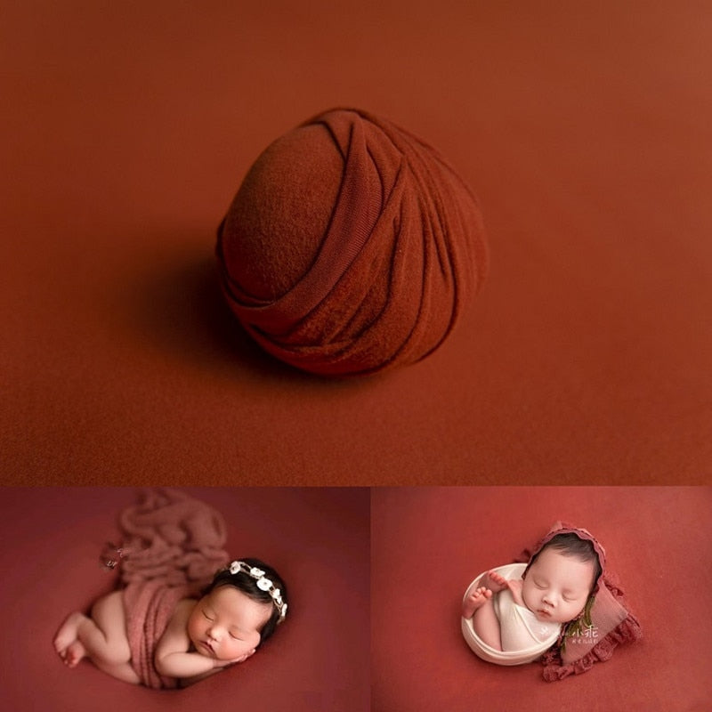 Ensemble d’accessoires de photographie pour bébé: lange d’emmaillotage et couverture de fond