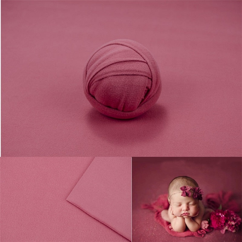 Ensemble d’accessoires de photographie pour bébé: lange d’emmaillotage et couverture de fond