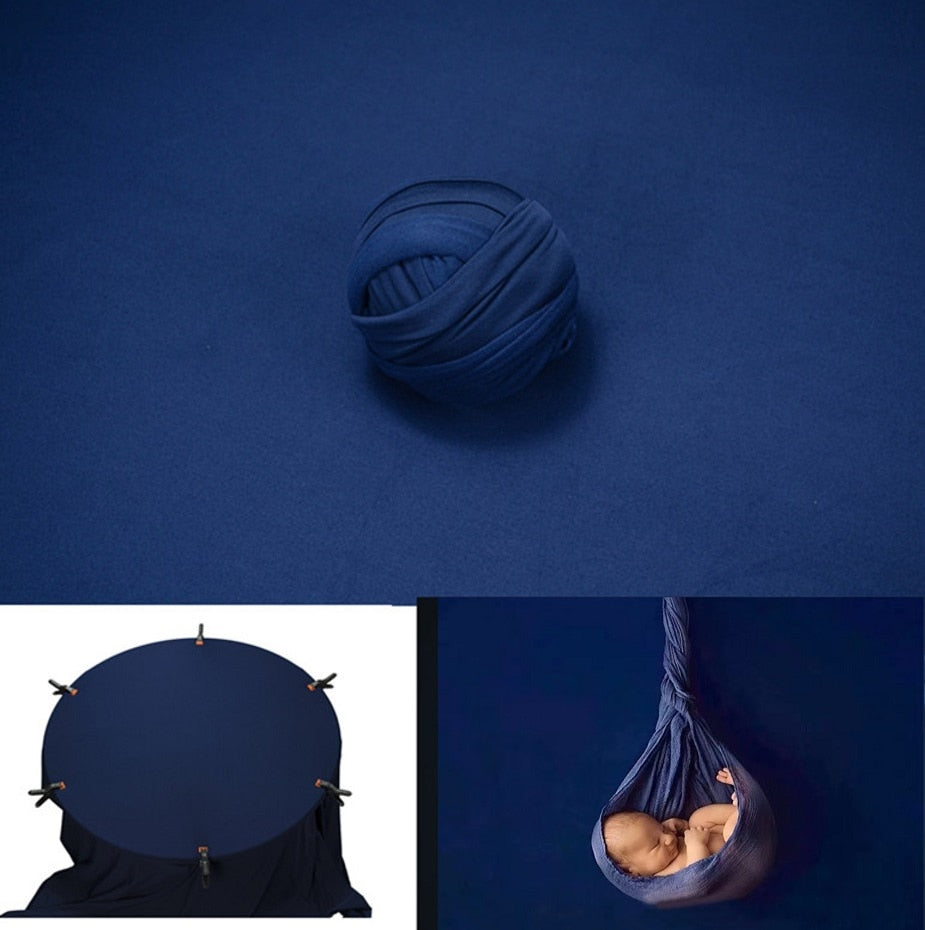 Ensemble d’accessoires de photographie pour bébé: lange d’emmaillotage et couverture de fond