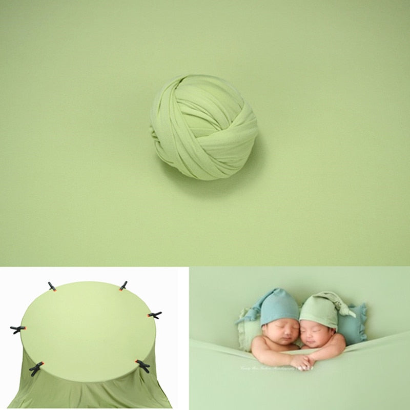 Ensemble d’accessoires de photographie pour bébé: lange d’emmaillotage et couverture de fond