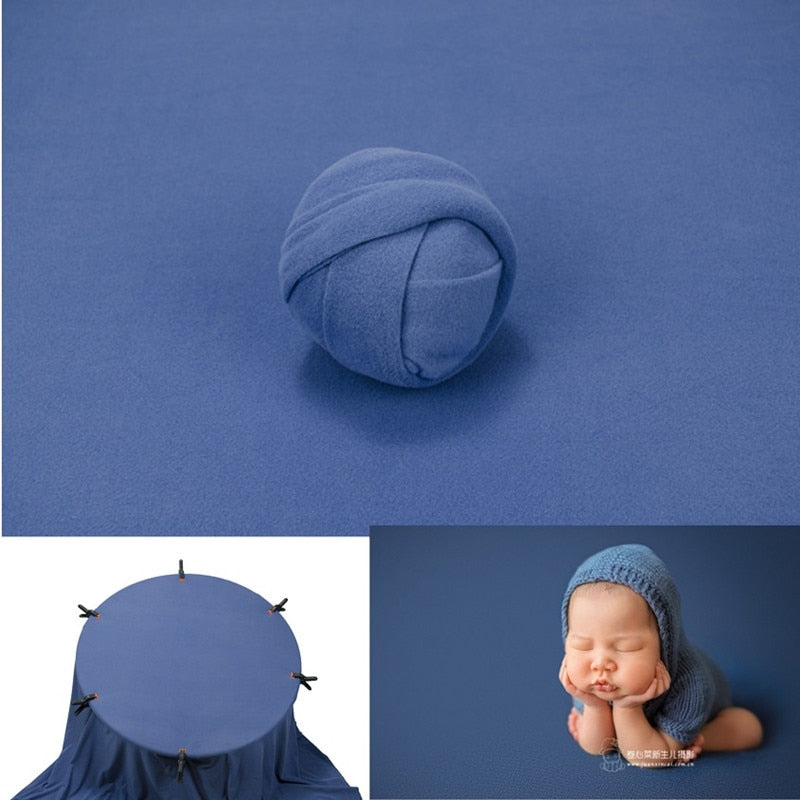 Ensemble d’accessoires de photographie pour bébé: lange d’emmaillotage et couverture de fond