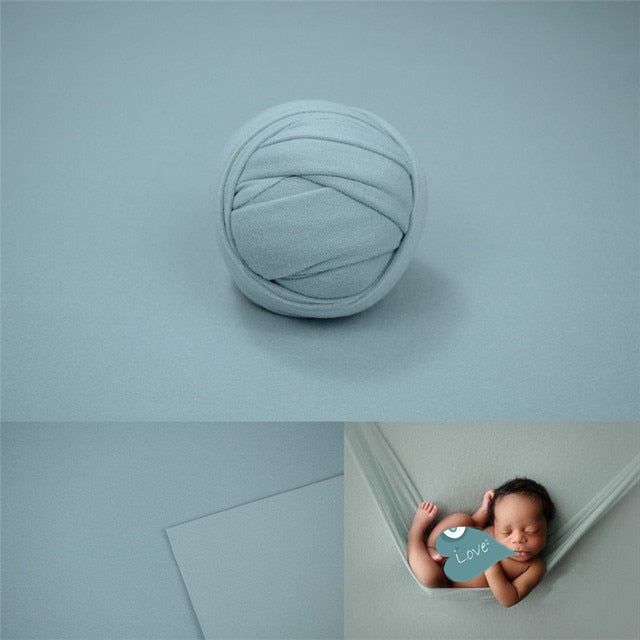 Ensemble d’accessoires de photographie pour bébé: lange d’emmaillotage et couverture de fond