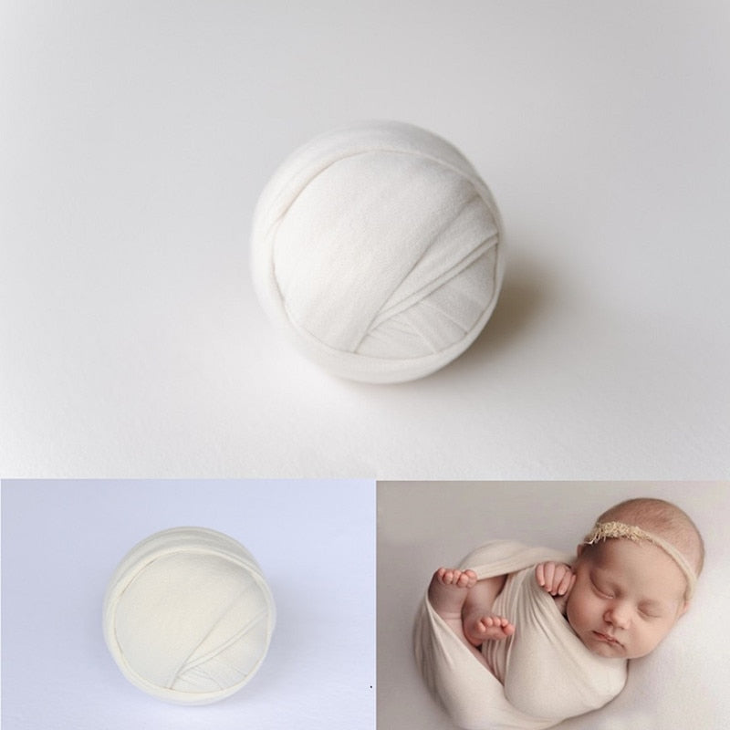 Ensemble d’accessoires de photographie pour bébé: lange d’emmaillotage et couverture de fond