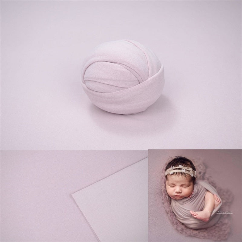 Ensemble d’accessoires de photographie pour bébé: lange d’emmaillotage et couverture de fond