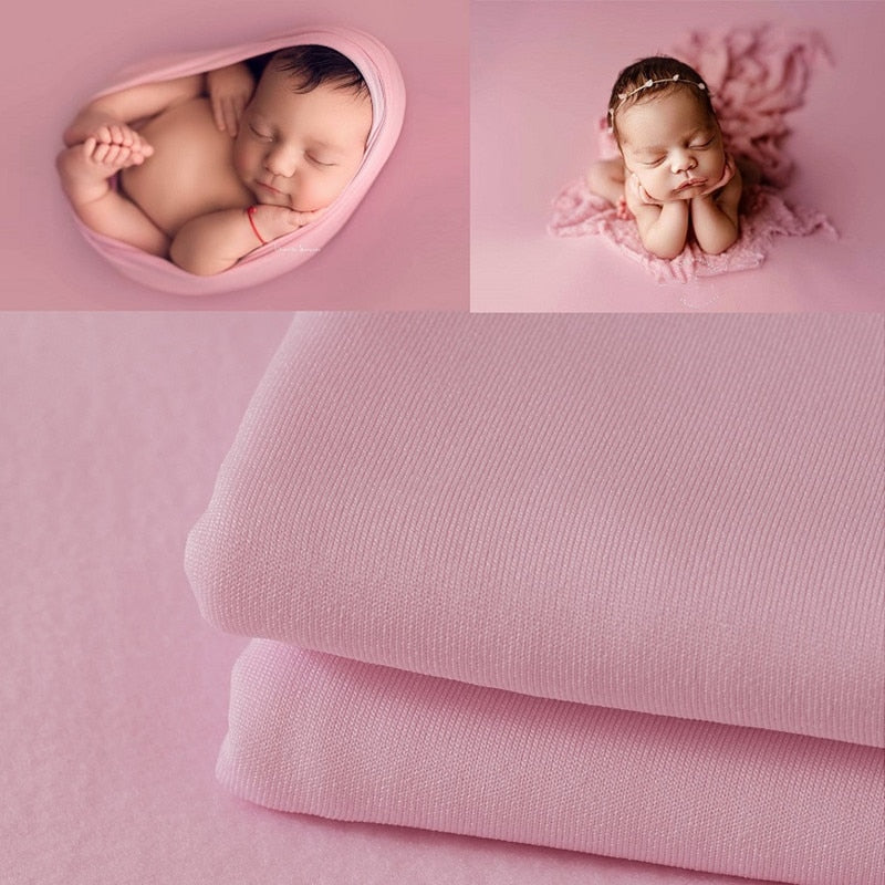 Ensemble d’accessoires de photographie pour bébé: lange d’emmaillotage et couverture de fond