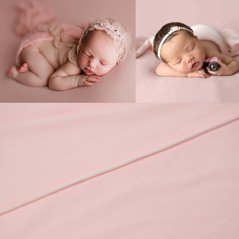 Ensemble d’accessoires de photographie pour bébé: lange d’emmaillotage et couverture de fond