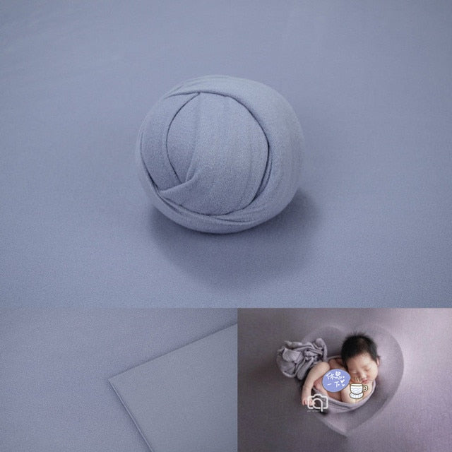 Ensemble d’accessoires de photographie pour bébé: lange d’emmaillotage et couverture de fond