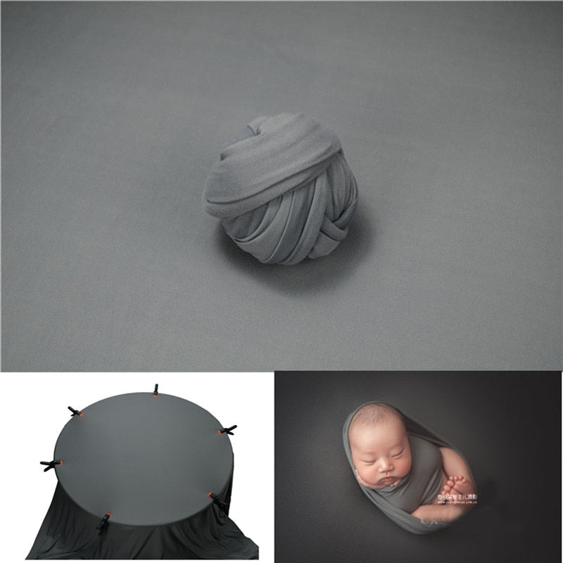 Ensemble d’accessoires de photographie pour bébé: lange d’emmaillotage et couverture de fond