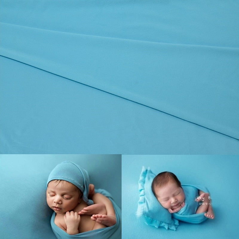 Ensemble d’accessoires de photographie pour bébé: lange d’emmaillotage et couverture de fond