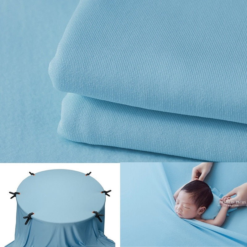 Ensemble d’accessoires de photographie pour bébé: lange d’emmaillotage et couverture de fond