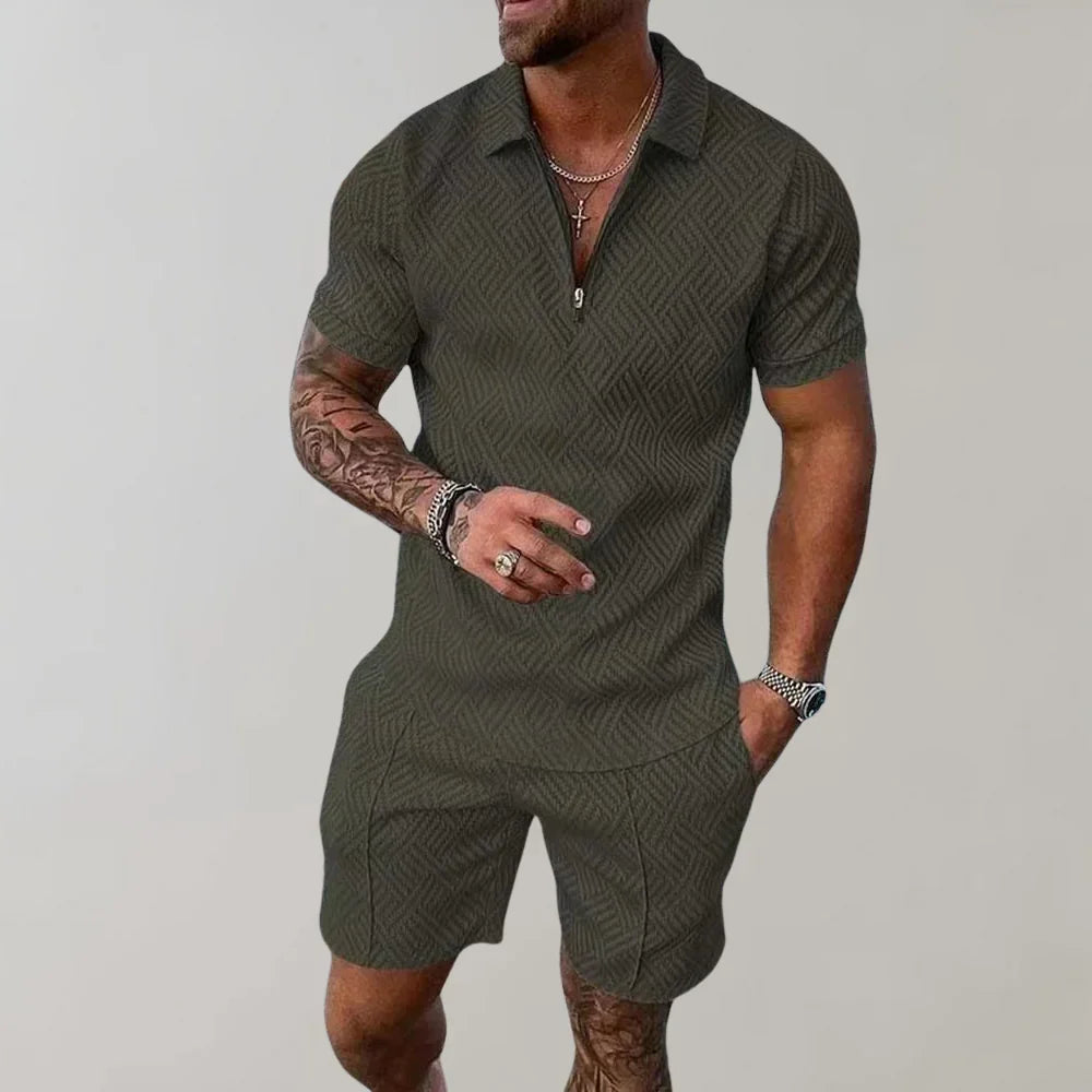 Ensemble d'été léger deux pièces pour homme