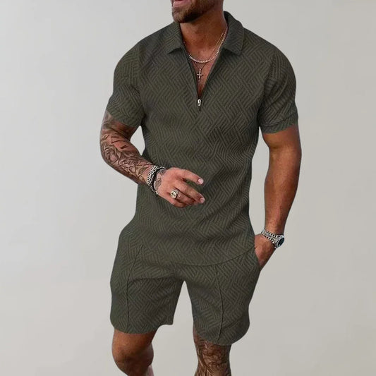 Ensemble d'été léger deux pièces pour homme