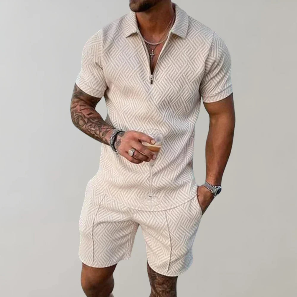 Ensemble d'été léger deux pièces pour homme