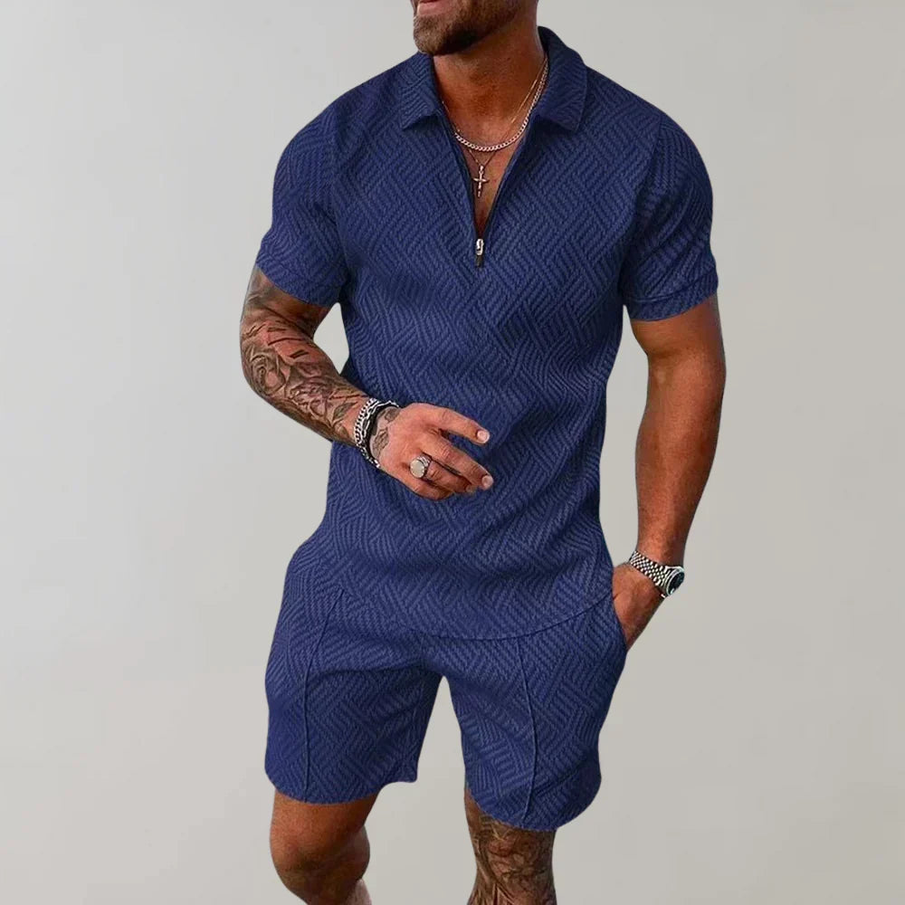 Ensemble d'été léger deux pièces pour homme