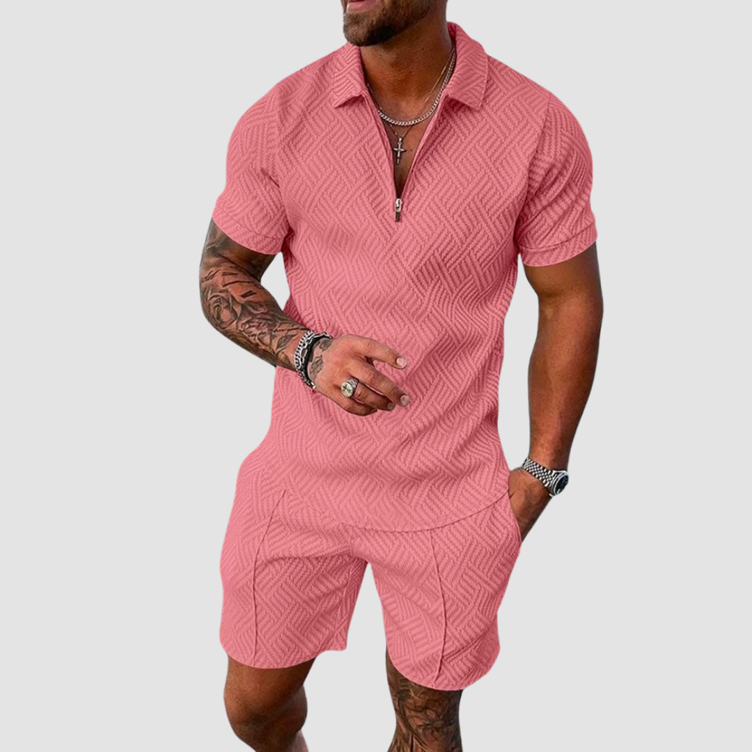 Ensemble d'été léger deux pièces pour homme