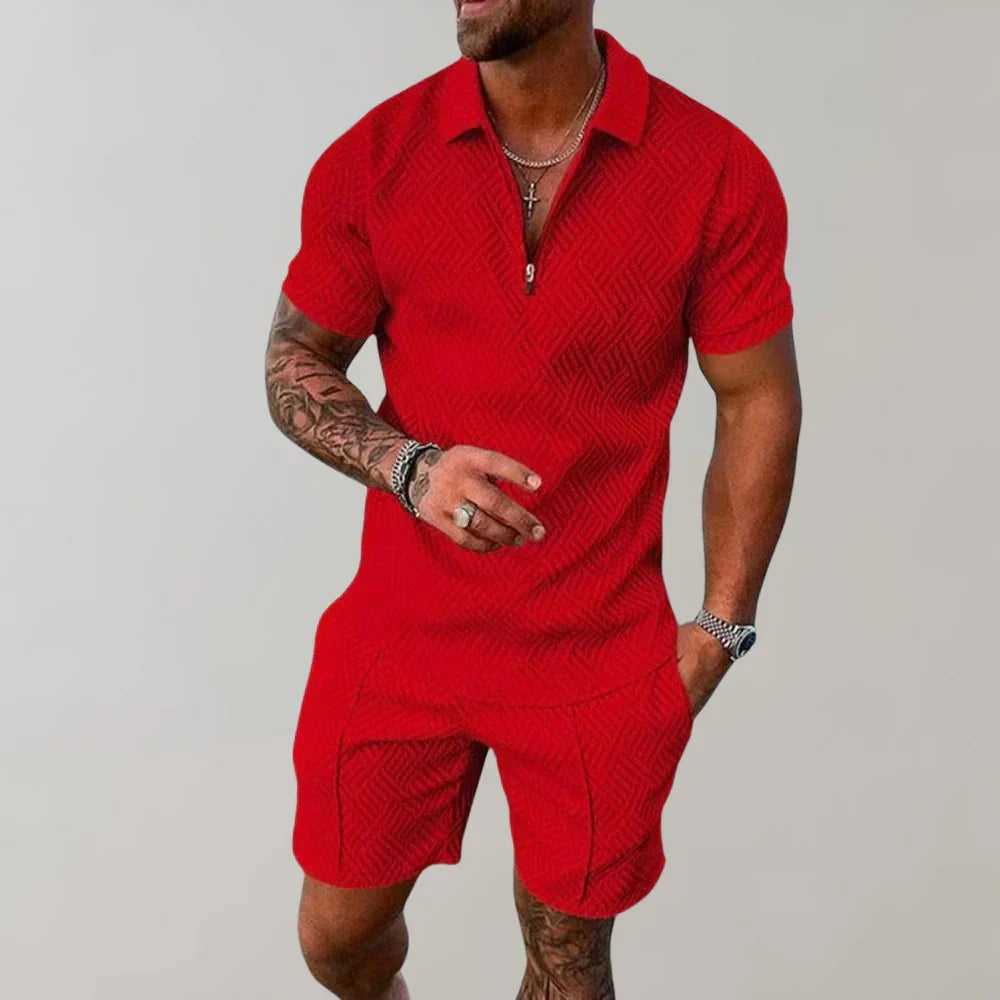 Ensemble d'été léger deux pièces pour homme