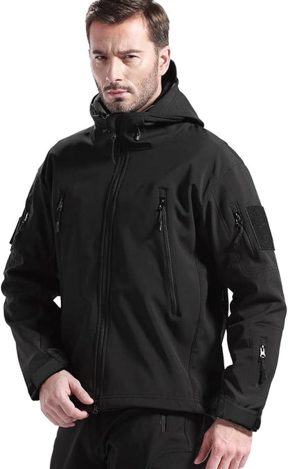 Ensemble d’extérieur imperméable et coupe-vent avec doublure polaire et six poches