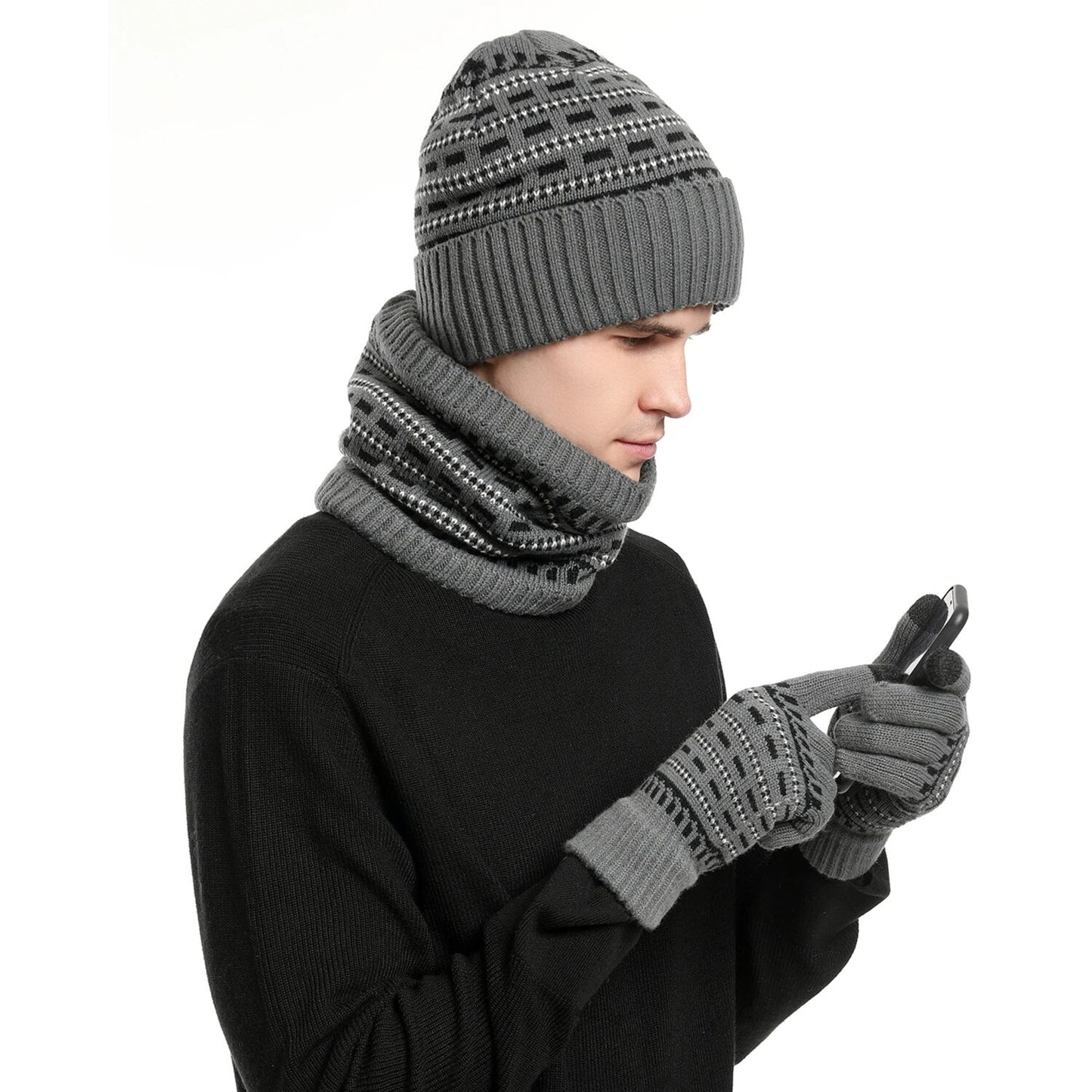 Ensemble d’hiver 3 pièces | Ensemble chaud et stylé pour un hiver au chaud