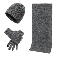 Ensemble d'hiver au style affirmé | avec bonnet, écharpe et gants au style affirmé