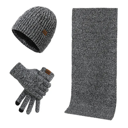 Ensemble d'hiver au style affirmé | avec bonnet, écharpe et gants au style affirmé