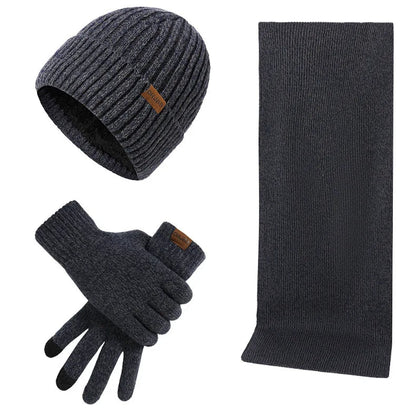 Ensemble d'hiver au style affirmé | avec bonnet, écharpe et gants au style affirmé