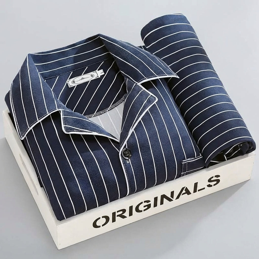 Ensemble d’intérieur à carreaux pour homme