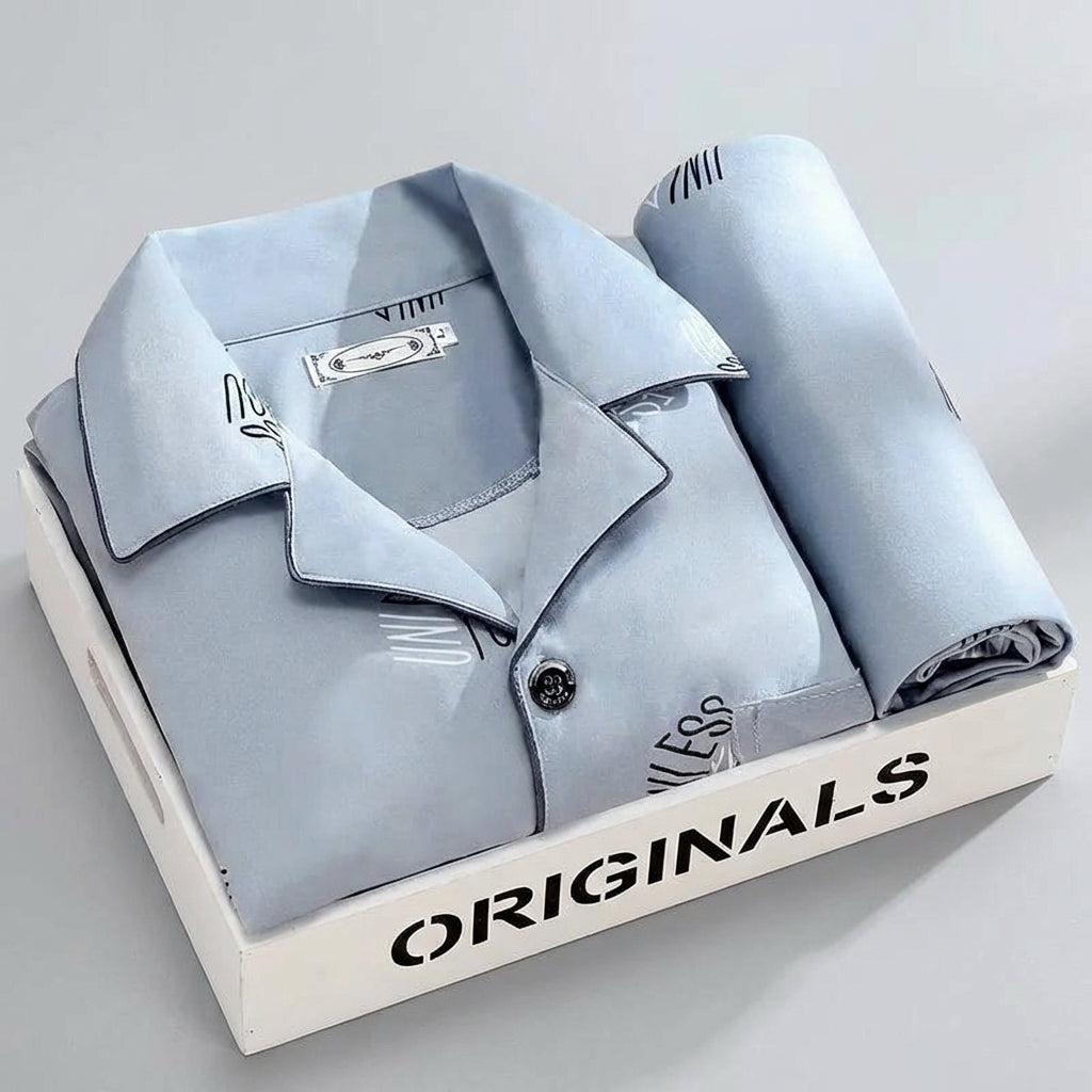 Ensemble d’intérieur à carreaux pour homme