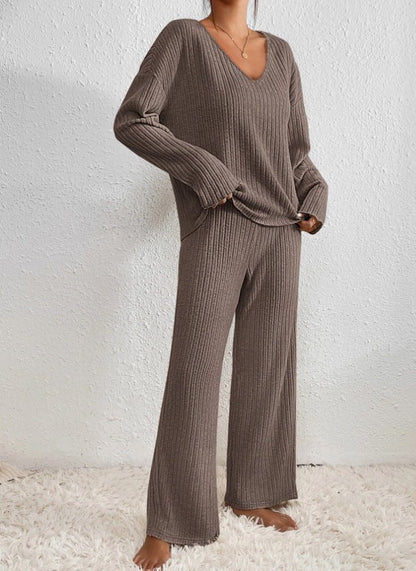 Ensemble d’intérieur en maille pour femme