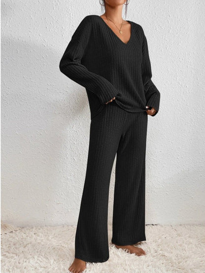Ensemble d’intérieur en maille pour femme