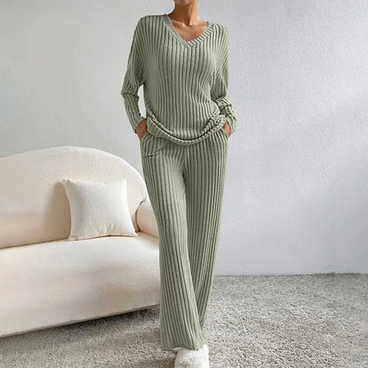 Ensemble d’intérieur en maille pour femme