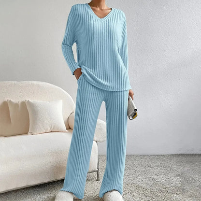 Ensemble d’intérieur en maille pour femme