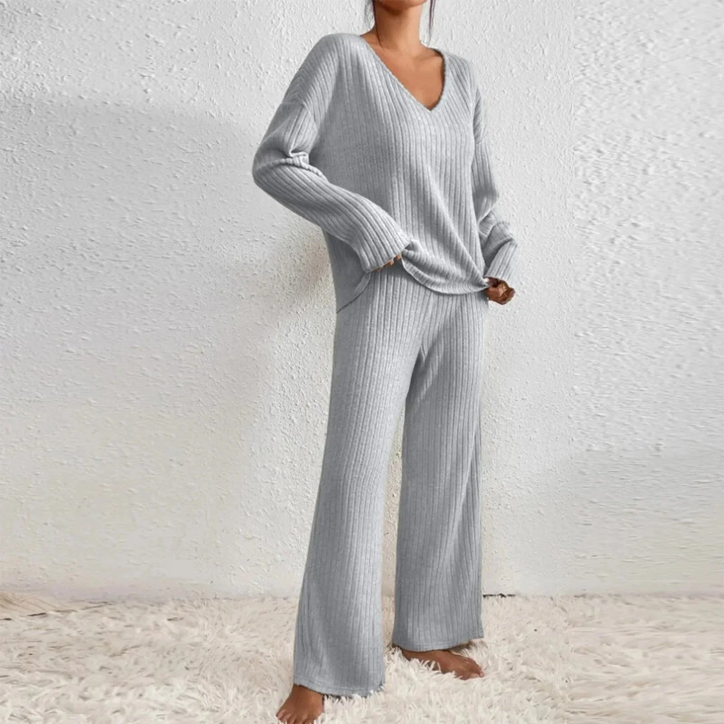 Ensemble d’intérieur en maille pour femme
