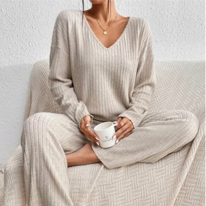 Ensemble d’intérieur en maille pour femme