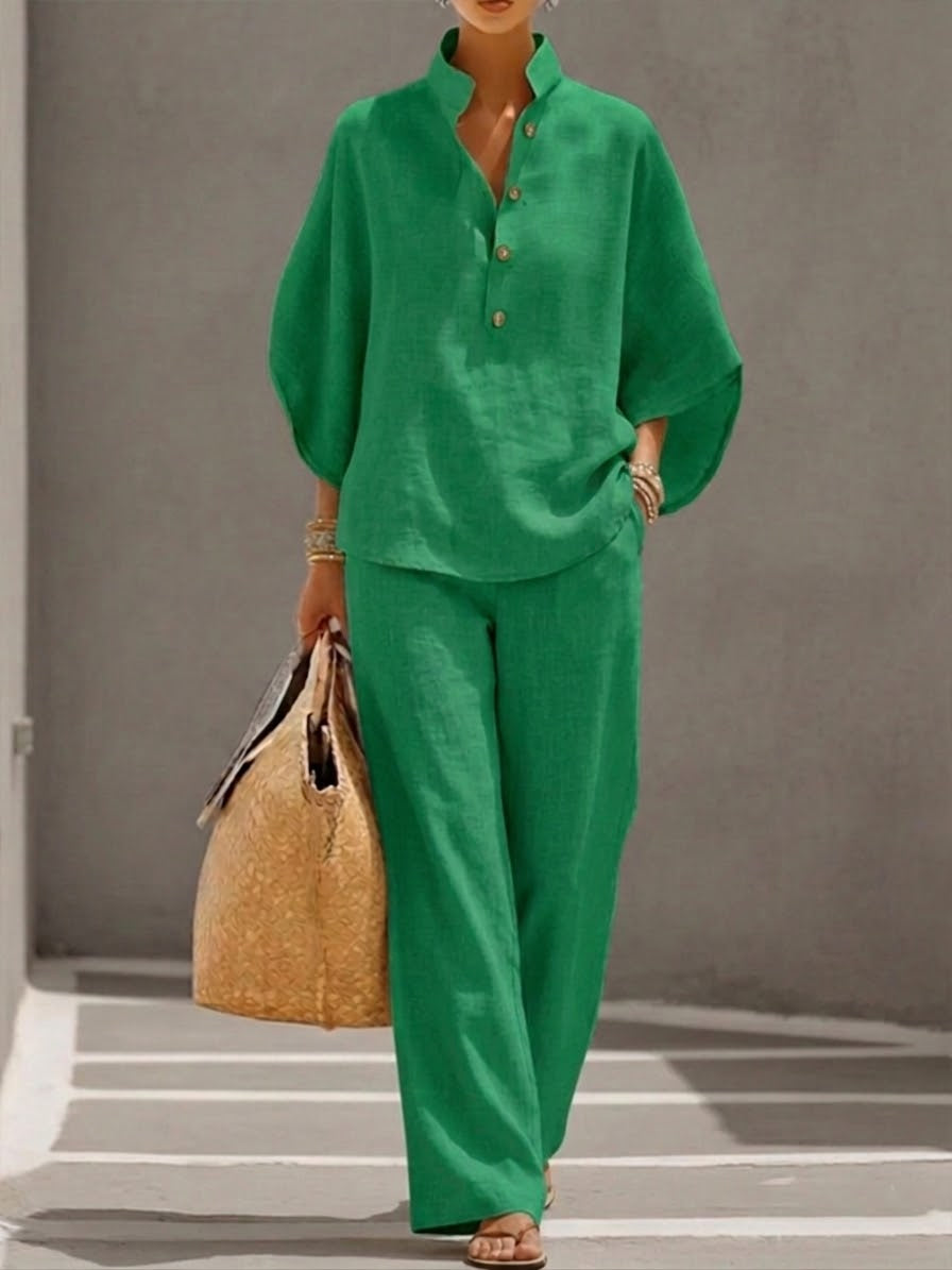 Ensemble d’intérieur femme à col officier