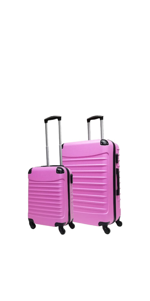 Ensemble de 2 valises à coque rigide unisexe et résistantes pour le voyage