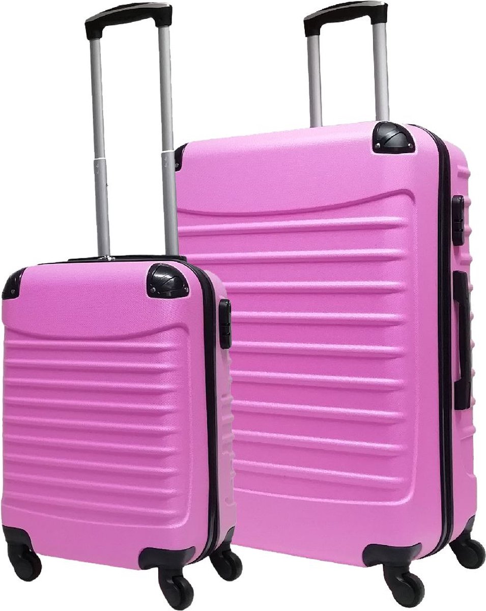 Ensemble de 2 valises à coque rigide unisexe et résistantes pour le voyage