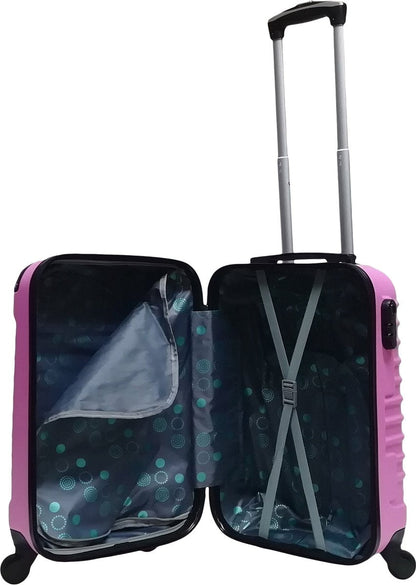 Ensemble de 2 valises à coque rigide unisexe et résistantes pour le voyage