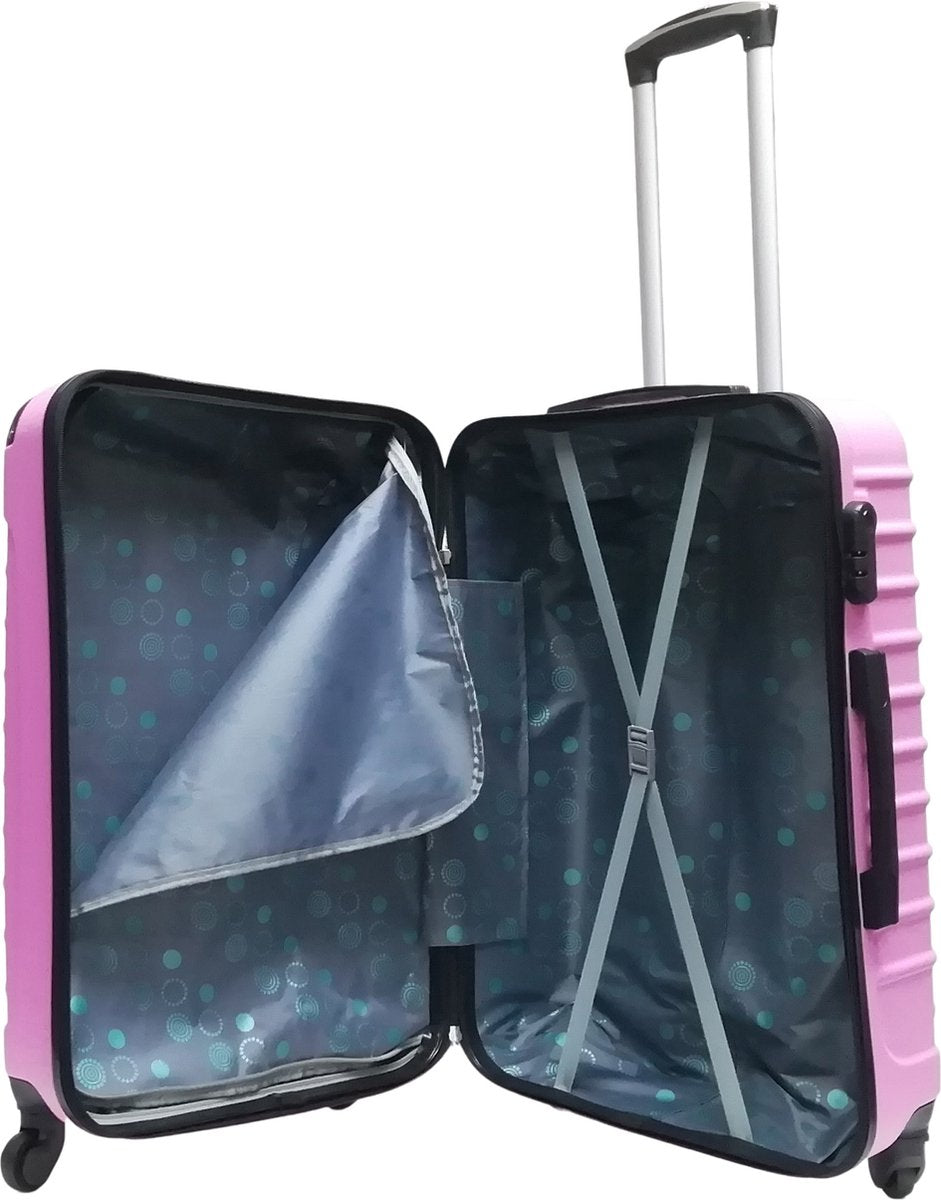 Ensemble de 2 valises à coque rigide unisexe et résistantes pour le voyage