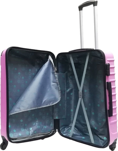Ensemble de 2 valises à coque rigide unisexe et résistantes pour le voyage
