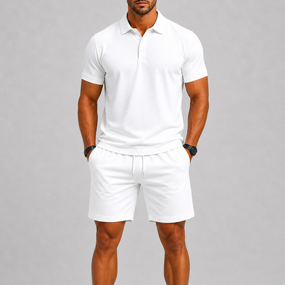 Ensemble de sport d’été pour homme – polo et short, confort léger