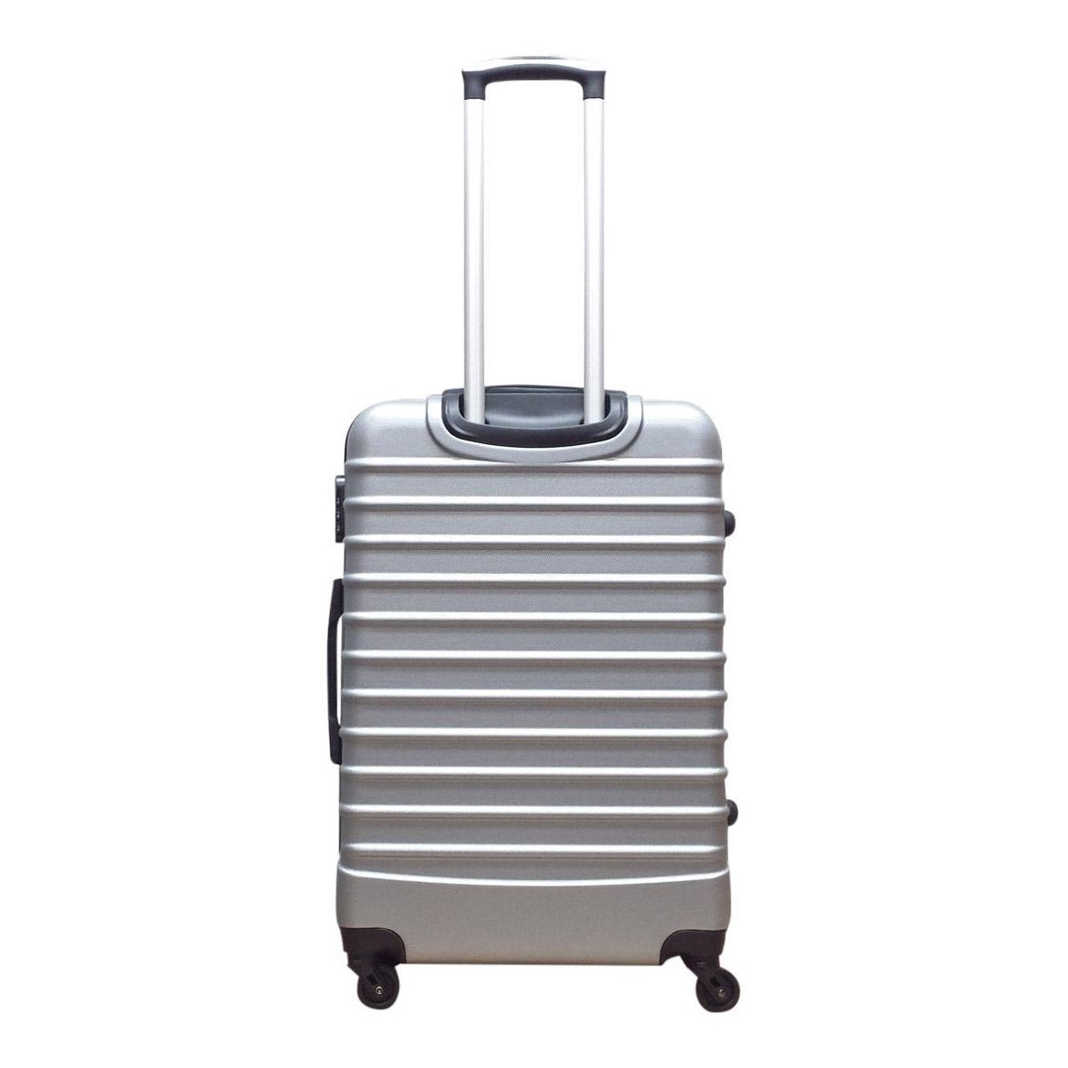 Ensemble de valises de voyage 2 pièces à coque rigide, argent