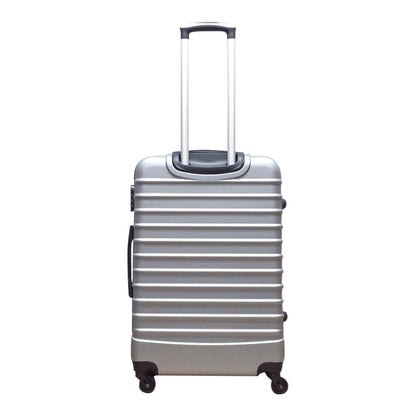 Ensemble de valises de voyage 2 pièces à coque rigide, argent