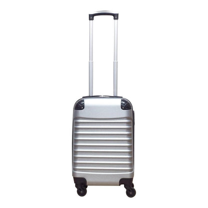 Ensemble de valises de voyage 2 pièces à coque rigide, argent