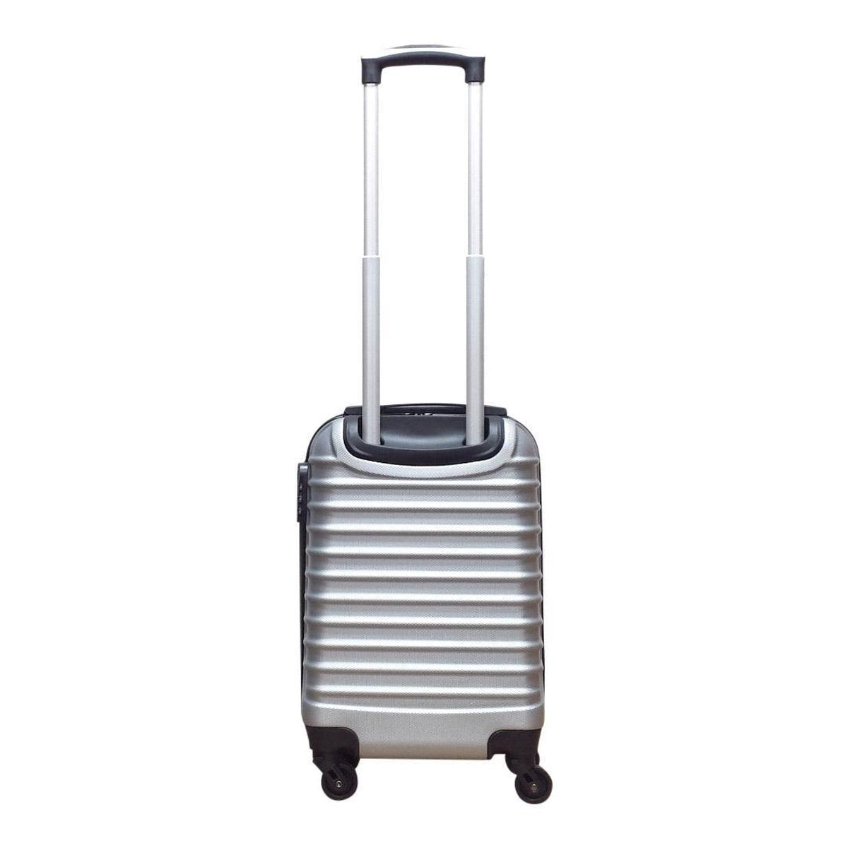 Ensemble de valises de voyage 2 pièces à coque rigide, argent